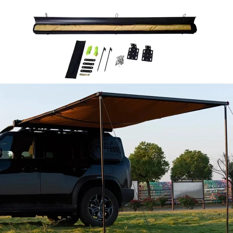 Car Camping Tent Suitable for CHERY JETOUR Traveler T2 2023 Modification Aluminum Alloy Side Tent Car Exterior Trim Accessories