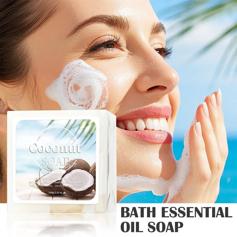 100g 천연 에센셜 오일 비누 (글리세린 함유) 딥 클렌징, 피부톤 개선, 스위트 오렌지 향 바 비누 (얼굴 & 바디 케어용)