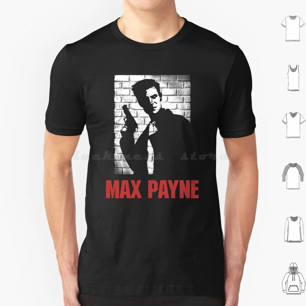 Camiseta Max Payne para hombres, mujeres y niños 6xl Max Payne Remedy Max Payne