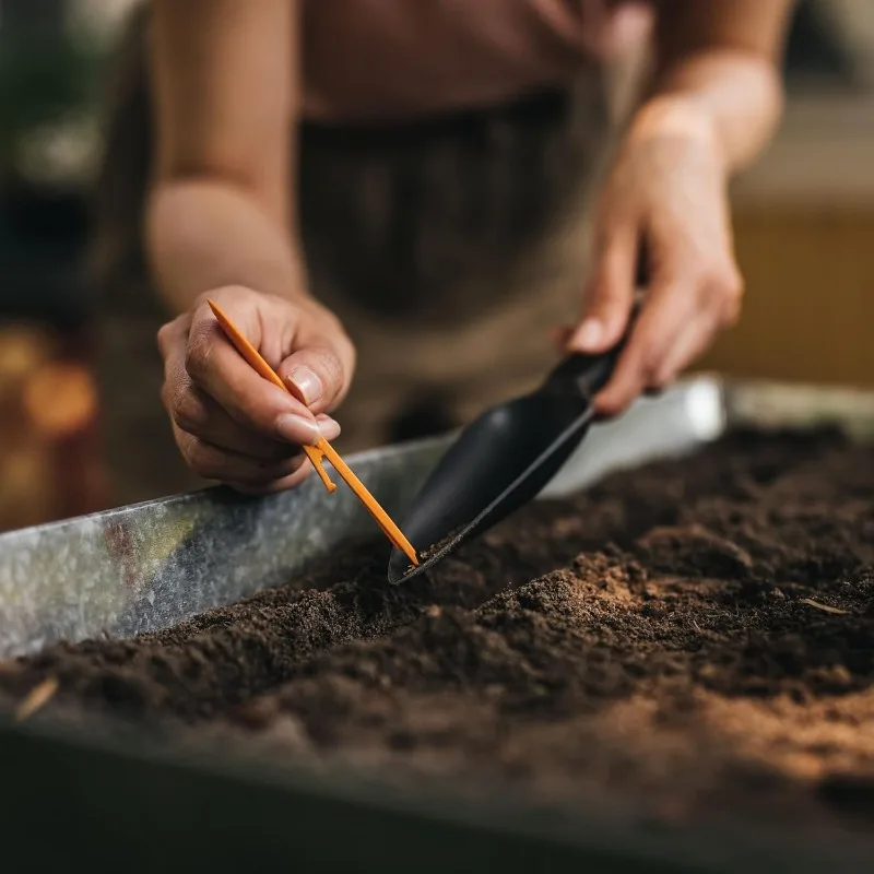 مجموعة أدوات حديقة الخضروات مع مقصات الخضار، وزخرفة البذور، والمجرفة، والزراعة، وقفازات حديقة L/XL للداخلية #5