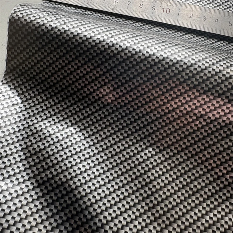 Black Base Interwoven Carbon Fiber PVA Hydro Dip Film 0.5x2m,Water Transfer Printing Film for Car Interior Color Change & DIY 96