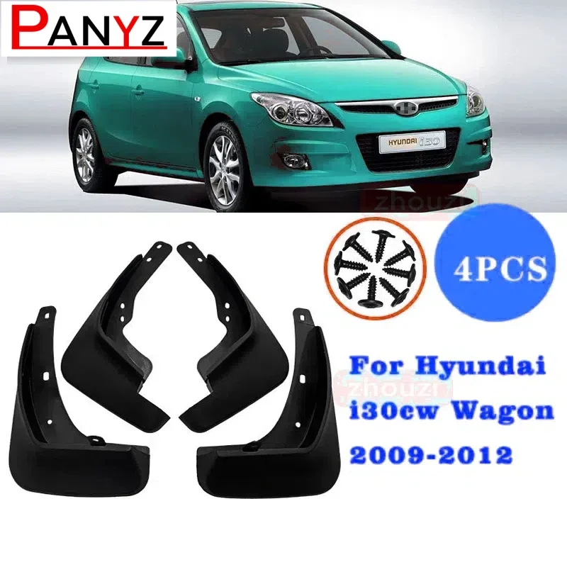 4x For Hyundai i30 i30cw Wagon 2009 2010 2011 2012 FD Mud Flaps Splash Guards Flap Mudguards Fender Front Rear Wheel Accessories