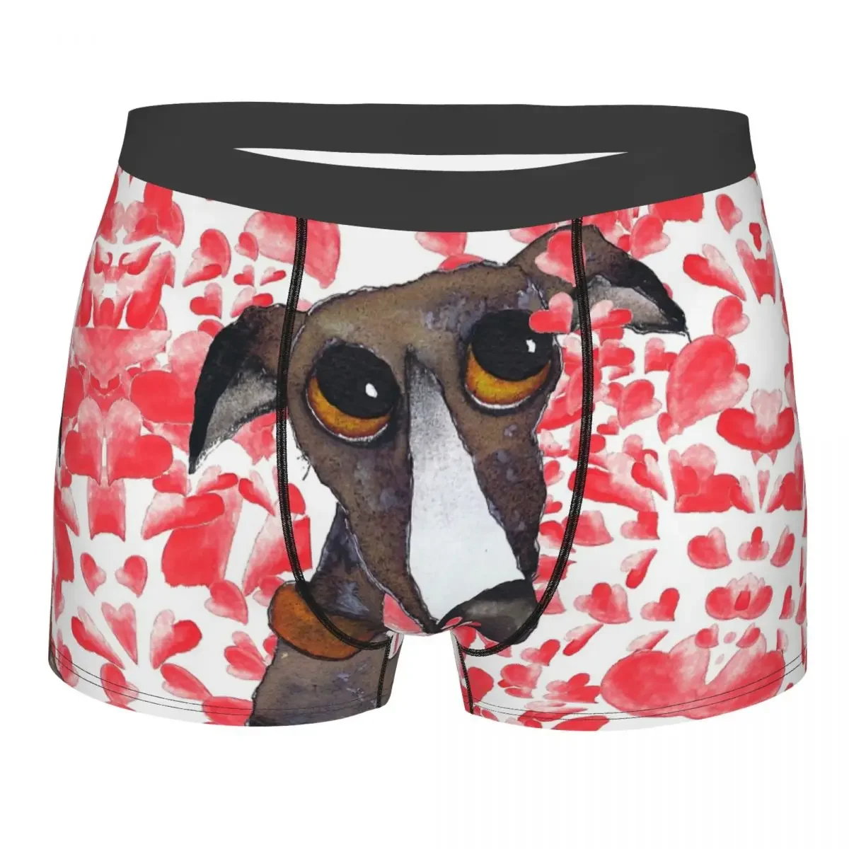 GREYHOUND Men Boxer Briefs Geryhound Greyhounds Dog Breathable Creative Underpants Top Quality Print Shorts Gift Idea