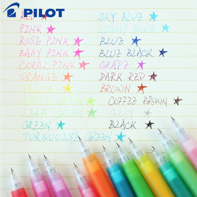 Pilot Juice Pen Gel Pen Color Note-taking Hand Black Rollerball Pen 0.38/0.5mm Kawaii Japanese Stationery Office School Supplies