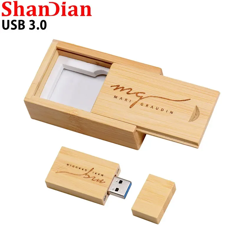 High Speed Photography USB 3.0 USB Flash Drive 128GB Free Logo Wedding Gift Pen drives 64GB Maple Memory Stick 32GB U Disk 16GB