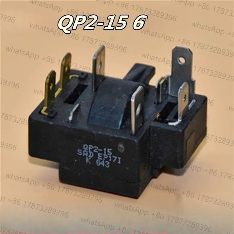 1pcs Refrigerator freezer compressor running PTC starter QP2-15 six-pin 6-plug overload protection relay