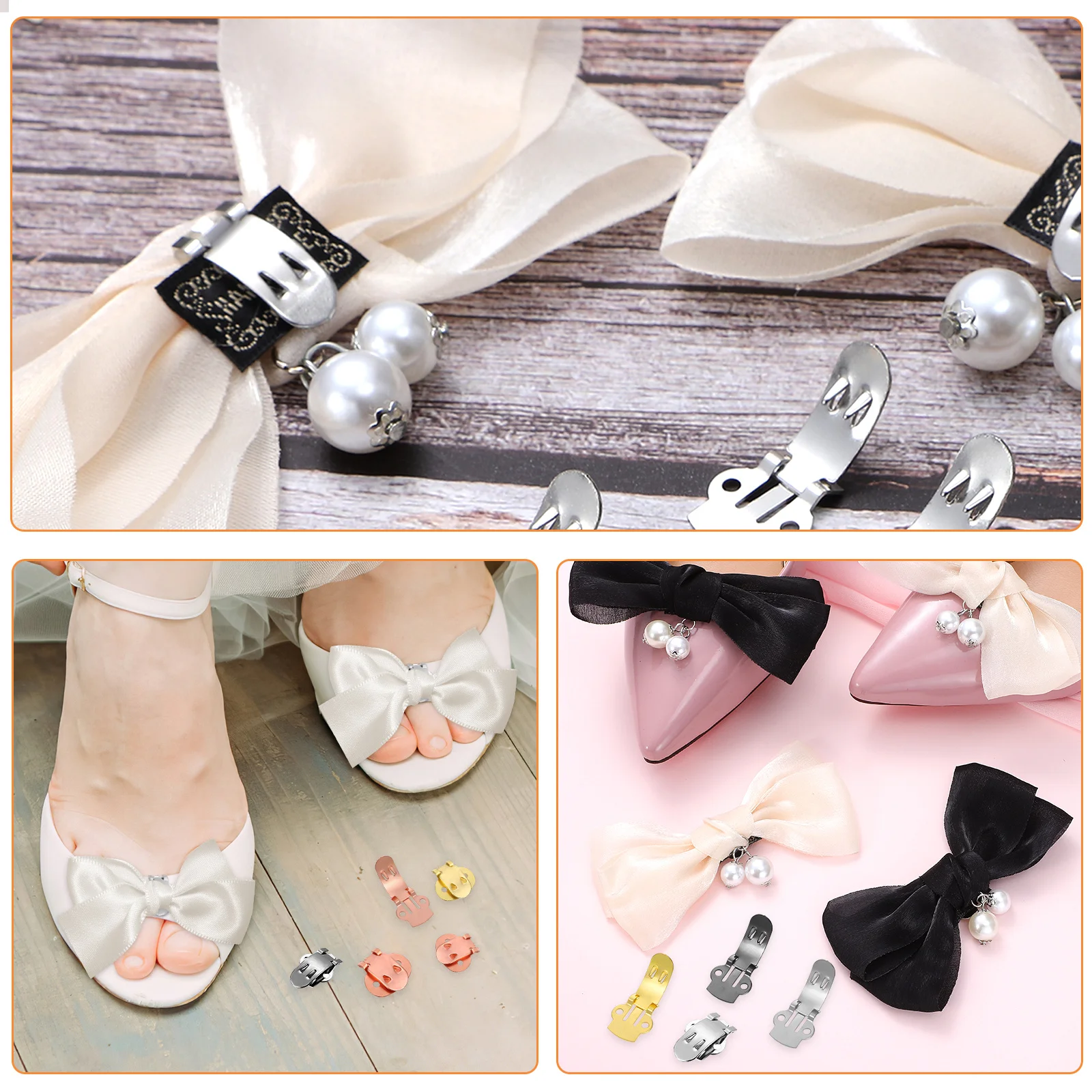 

36Pcs Metal Shoe Clips Wide Application for DIY Hair Accessories Clothes Hats and Shoes Decorations Shoe Clips