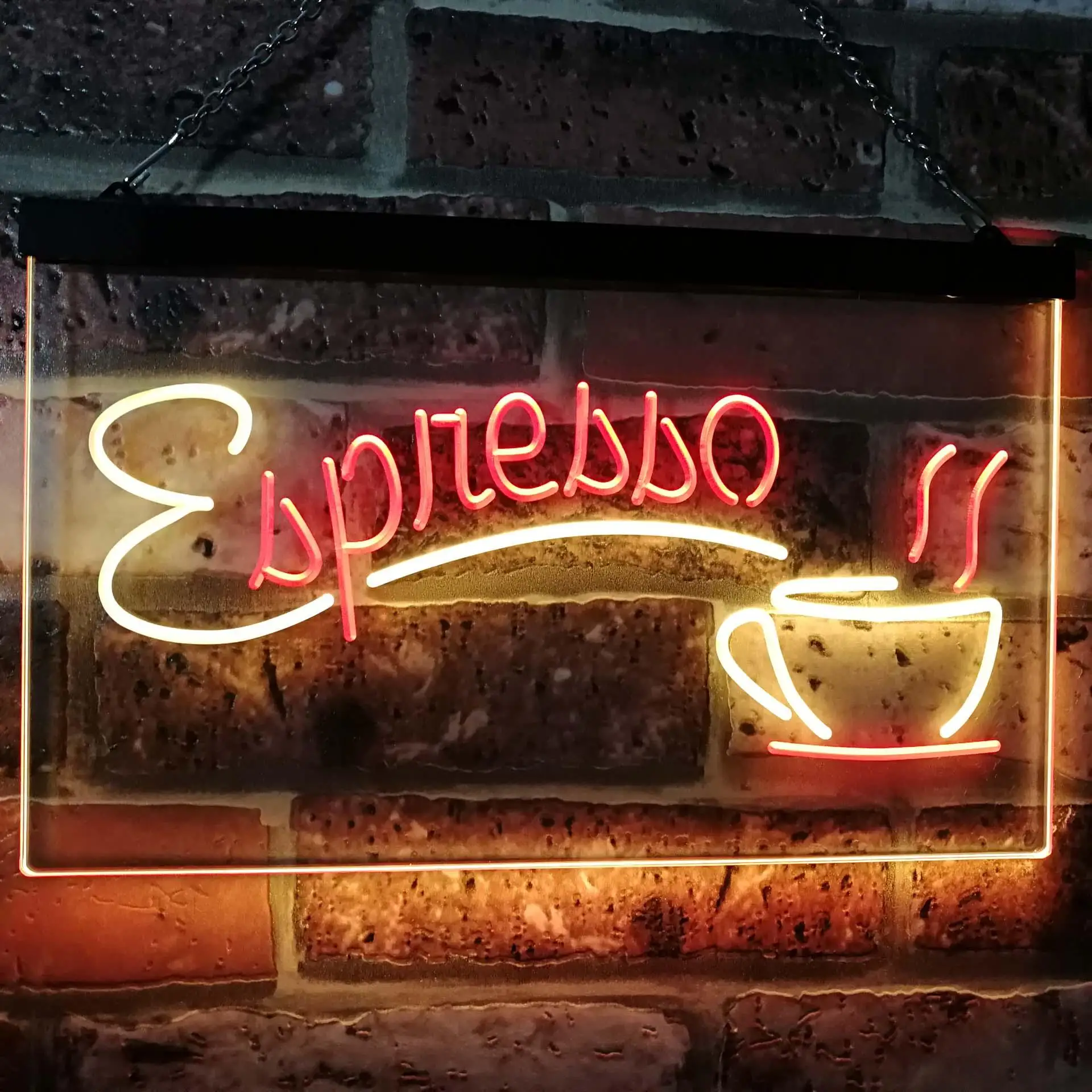 

Espresso. Hot Coffee Cafe Dual Color Led Neon Sign st6-i2075