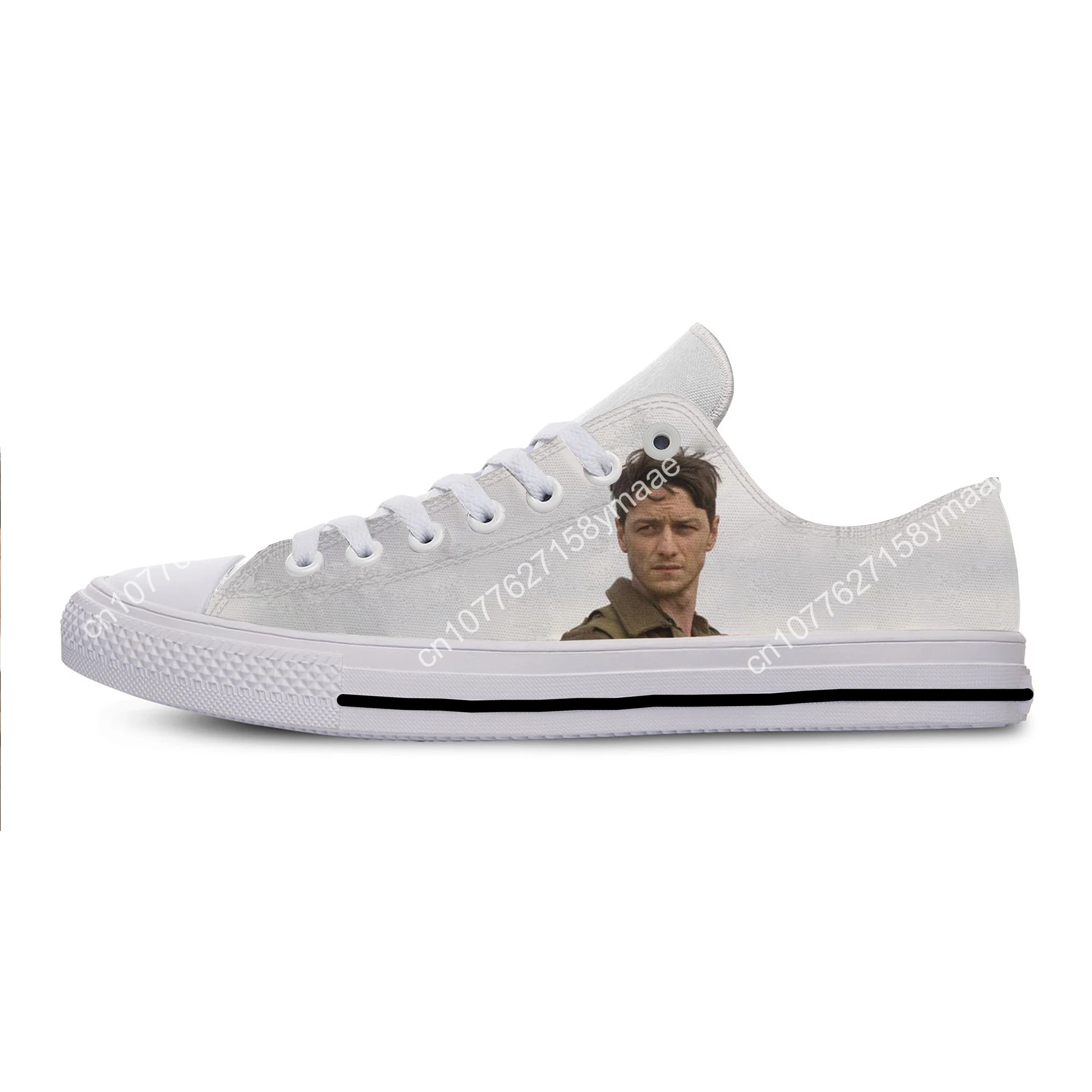 Hot Cool Fashion Pop Funny New Summer High Quality Sneakers Casual Shoes Men Women James McAvoy Classic Low Top Board Shoes