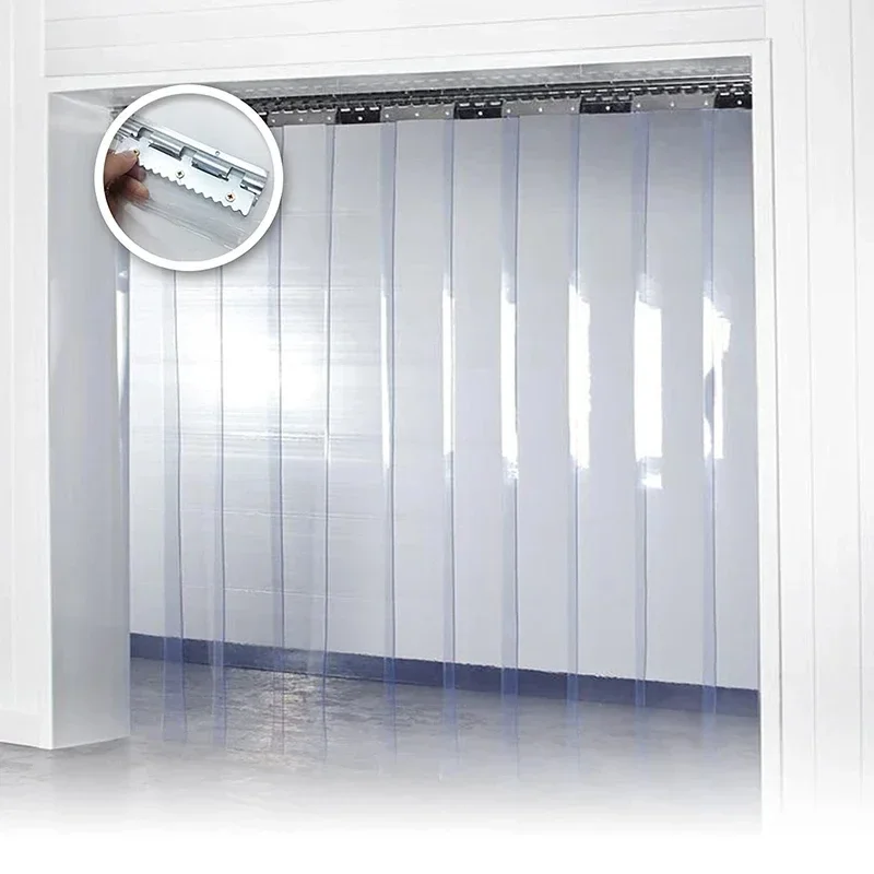 1PCS PVC Windproof Soft Curtain Strip, Transparent Air Conditioning Screen Insulation, Cool in Summer and Warm in Winter