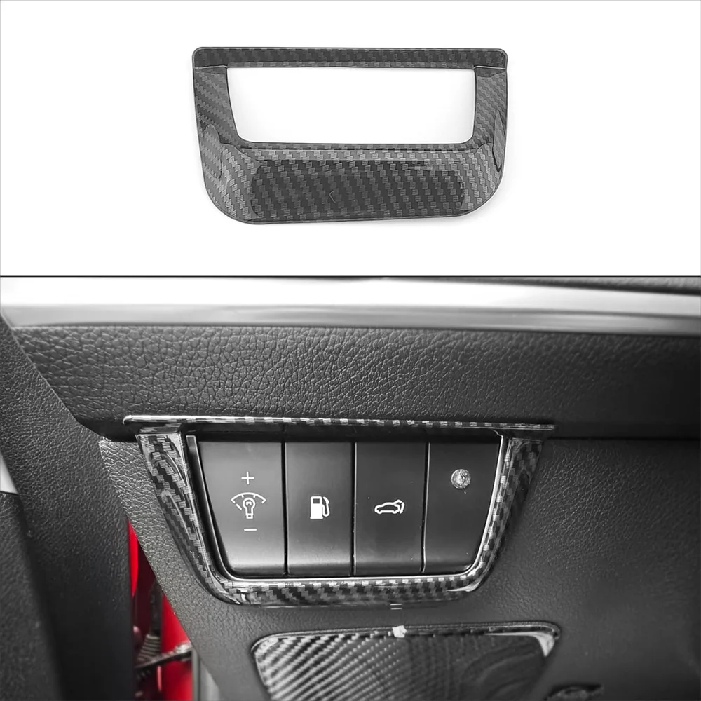 

ABS Carbon Fiber Car Headlight Switch Interior Trim Cover for Kia Stinger 2018-2023 Accessories
