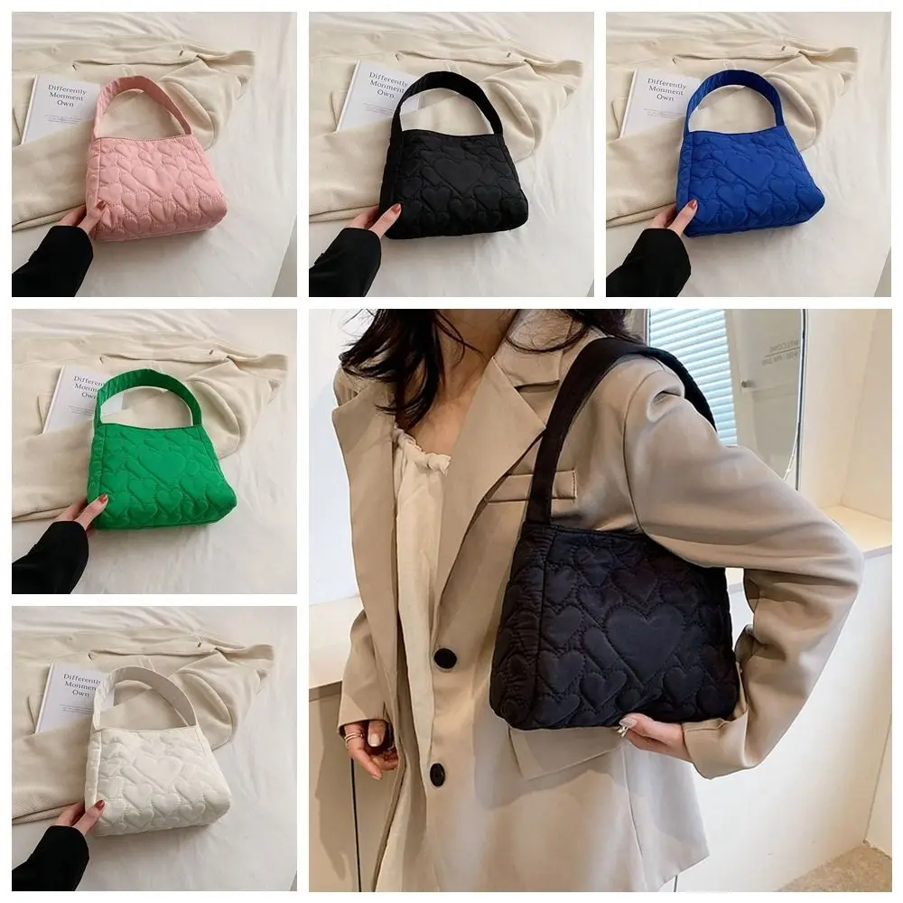 Oxford Cloth Canvas Shoulder Bag Cosmetic Bag Square Bag Underarm Bag Cloth Handbag Cloud Bag Large Capacity Shoulder Pouch