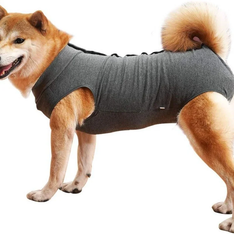 

Hot Sale Dog Physiological Aunt Clothes Prevent Licking Wound Vest Sterilization after Operation
