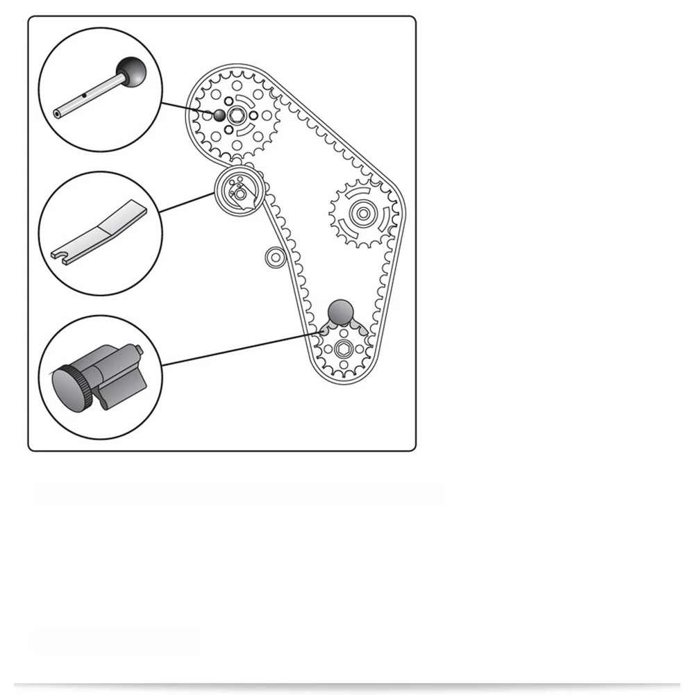 

Efficient Engine Timing Adjustment Timing Belt Tool Crankshaft Locking Alloy Construction Secure Crankshaft Locking
