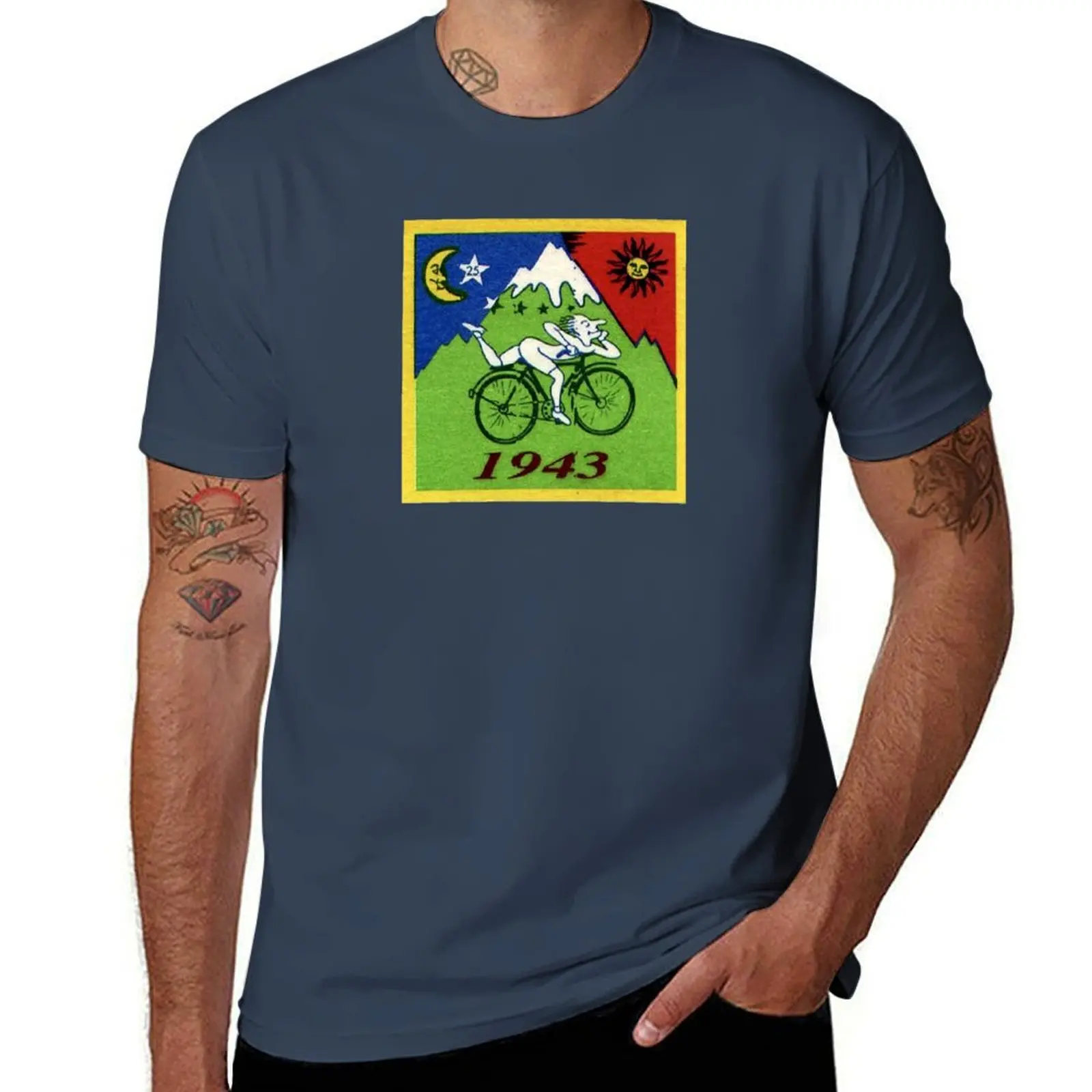 

Albert Hoffman LSD Bicycle Day T-Shirt cotton t shirts man 100% t shirt for man man t shirts graphic T-Shirt