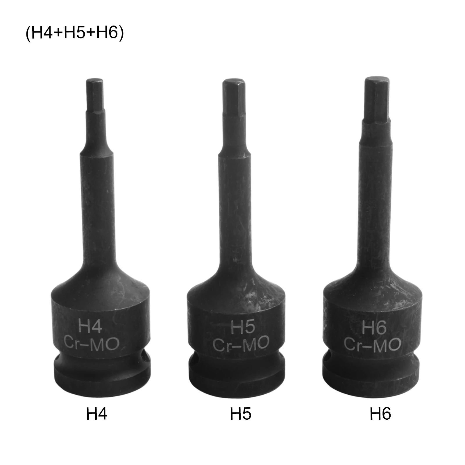 Drive Socket Adapter Hex Head Wrench Adapter 80mm Length Chrome-molybdenum Steel Hexagonal Head Induction Hardened