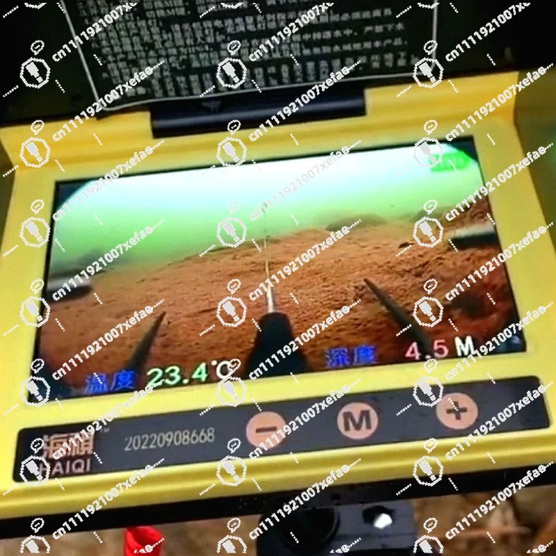 A full set of visible fishing rod temperature sensing and depth sensing waterproof fish finders, suitable for ultra-clear