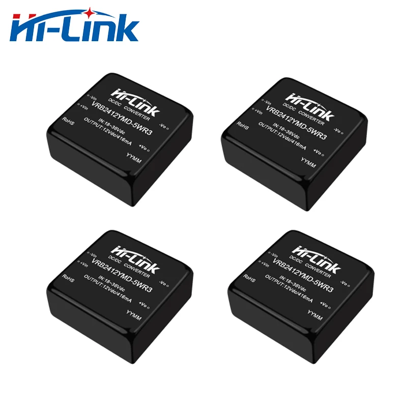 

Free Shipping 10pcs/lot Hi-Link New Small Size VRB2412YMD-5WR3 5W 24V to 12V 1A DC DC Isolated Power Supply Intelligent Module