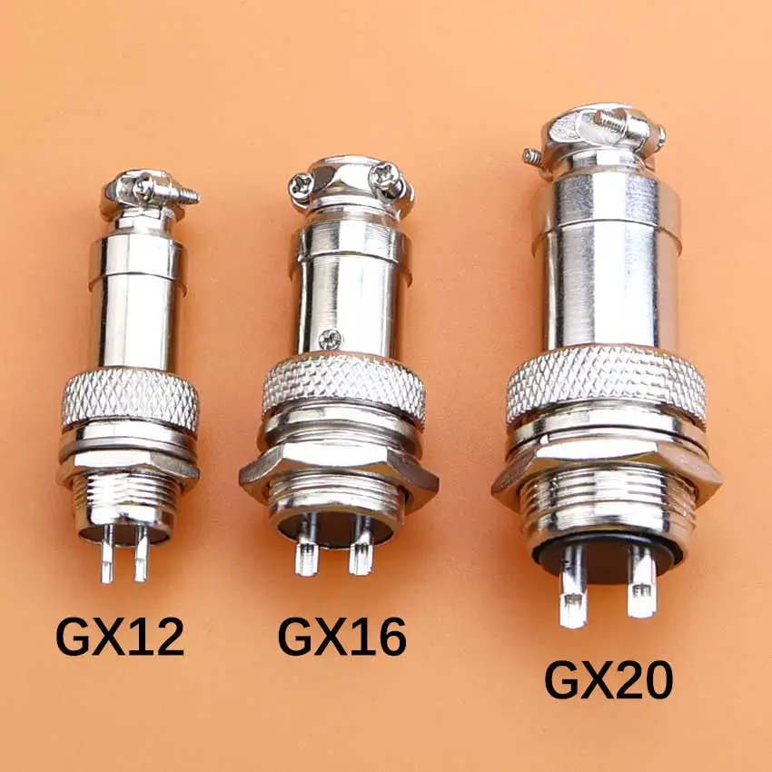 Cltgxdd 1Set GX12 GX16 GX20 2 3 4 5 6 7 8 9 10 12 Pin Docking Aviation Plug Male Female Socket Waterproof Circular Connector