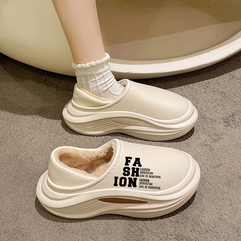 Зимние плюшевые домашние сандалии унисекс для мужчин и женщин, пара, оригинальная домашняя обувь на плоской подошве, мягкая модная нескользящая обувь высокого качества для спальни