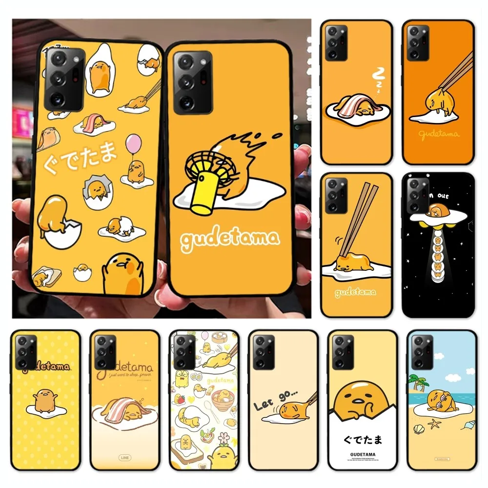 Yellow Lazy Egg G-Gudetamas Phone Case For Samsung Note 8 9 10 20 Pro Plus Lite M 10 11 20 30 21 31 51 A 21 22 42 02 03