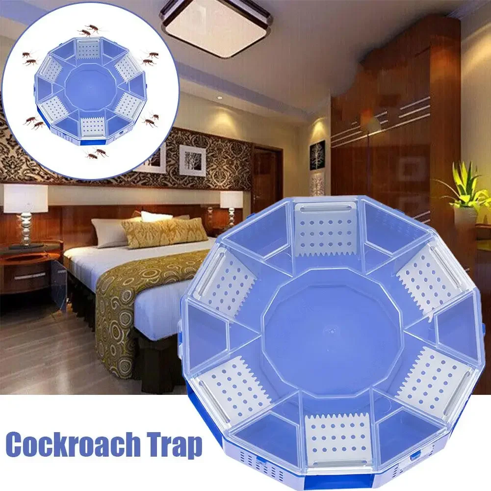 Cockroach Trap Six-Door Upgrade Safe Efficient Anti Cockroaches Killer Plus Large Repeller No Pollute Green for Home Kitche H4X3