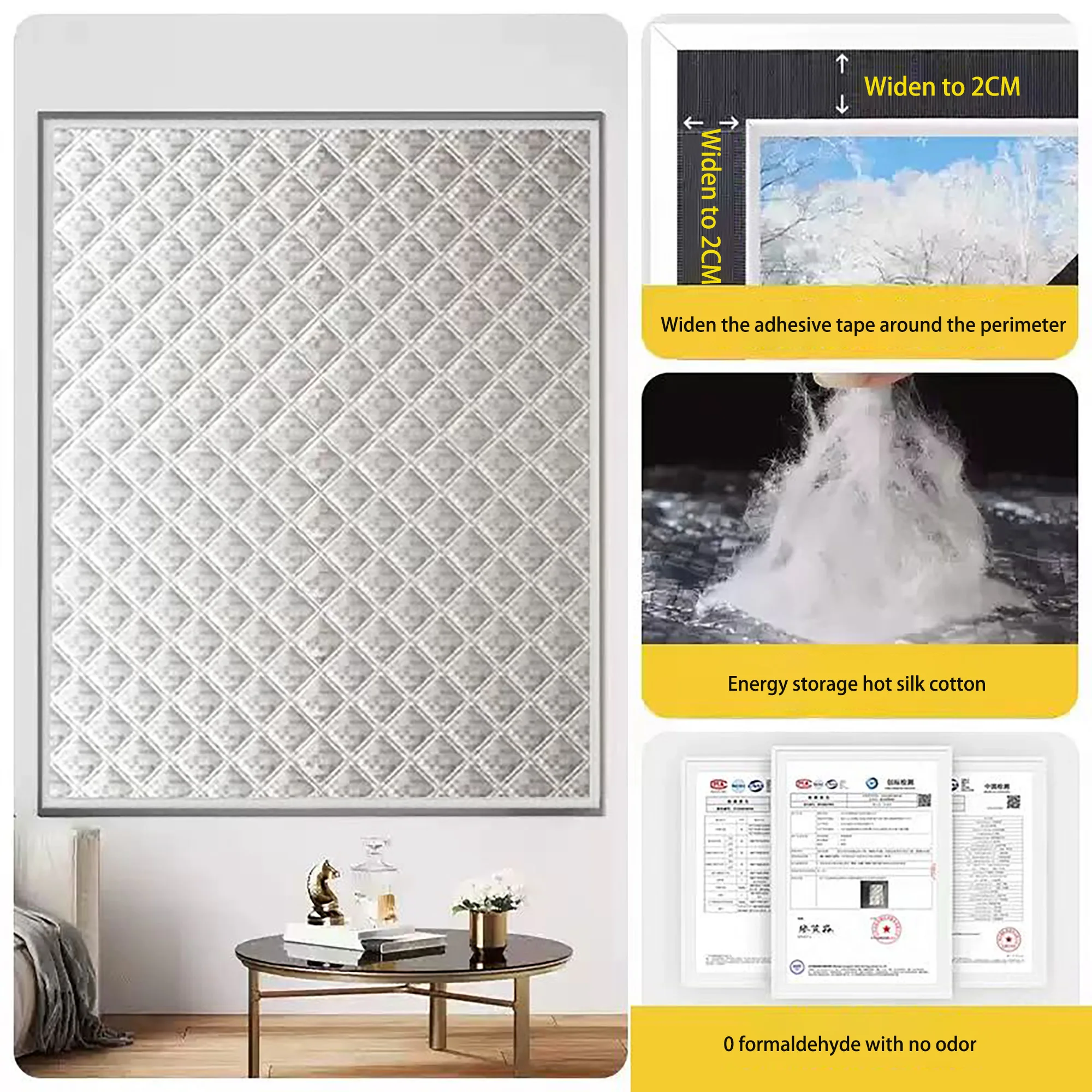 Insulated and Windproof Sealed Windows, Warm Winter Curtains, Sun Shading, Dust Prevention, and Screen Windows