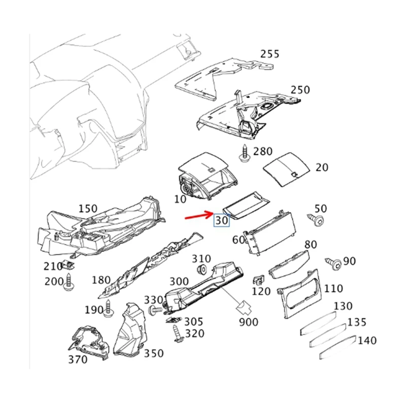 Car Center Screen Bracket 2046160068 2046160168 For Mercedes Benz C Class W204 2007-2010 Display Gasket Bracket Accessories