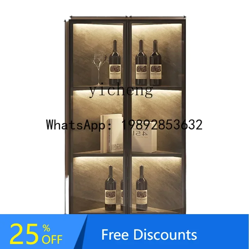 solid wood corner cabinet corner locker living room wine cabinet corner sofa side triangular locker