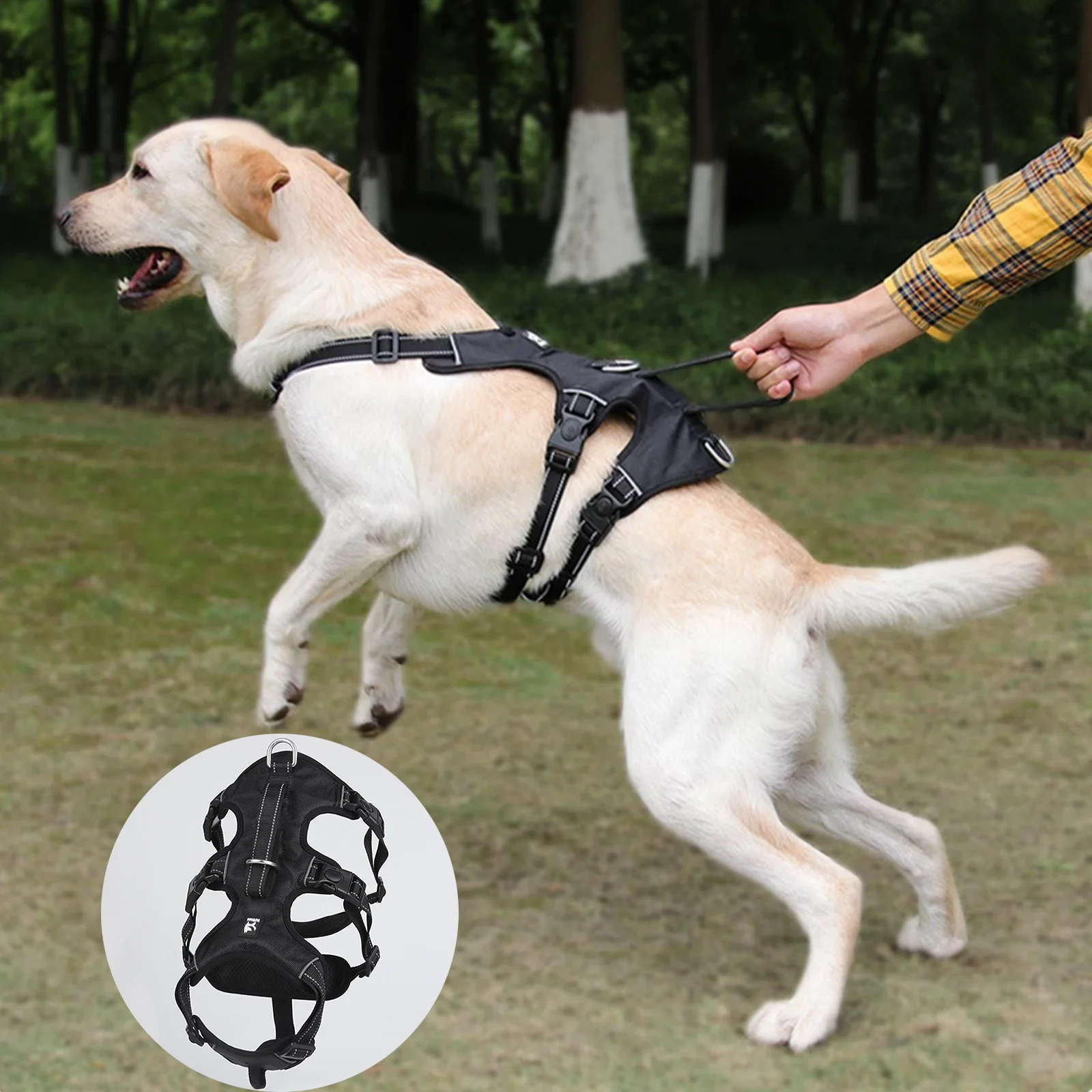 Vest Escape Proof Big Dog Harness Dogs Training Vest with Handle Pet Harness for Small Medium Large Dogs Bulldog Walking