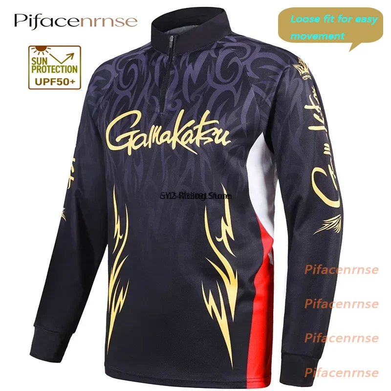 Sports Fishing Clothes Spring Summer Men Long Sleeve Outdoor Cycling Fishing Shirts Quick Dry Breathable Clothing