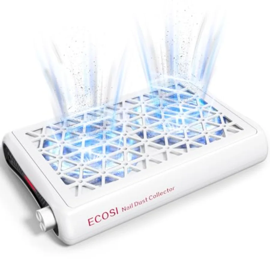 

Пылесборник для маникюра 8000 об/мин и 1600 Па, профессиональный вакуумный пылеуловитель с двойным турбонаддувом, 30 фильтрующих элементов, бесступенчатая регулировка