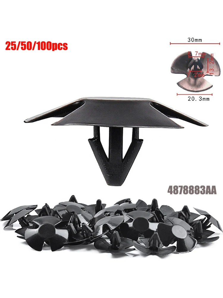 

25/50/100 шт. фиксаторы изоляции капота автомобиля для Chrysler 4878883 Аксессуары для крепления автомобильных зажимов AA для Dodge