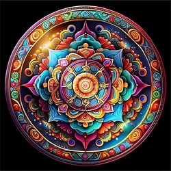 GATYZTORY Mandala Diamond Painting Complete Kit 5D DIY Full Mosaic Flower Embroidery Creative Hobbies Home Decor