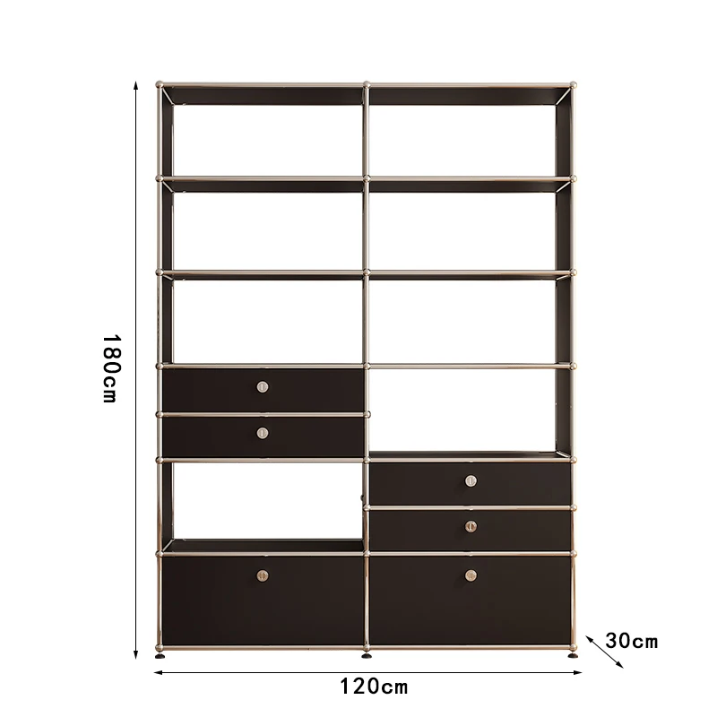 

light luxury bookcase living room wine cabinet custom home wall figure display book partition