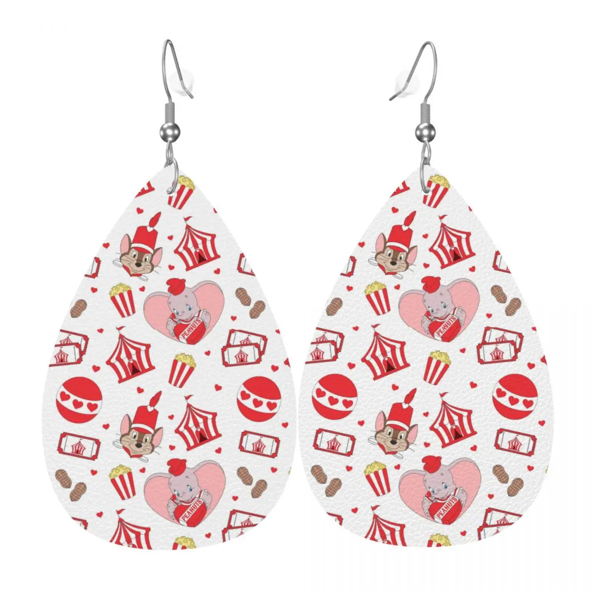 

Кожаные серьги-капли с мультяшным Дамбо для женщин, модные, милые, в форме слона, легкие, для вечеринок и праздников