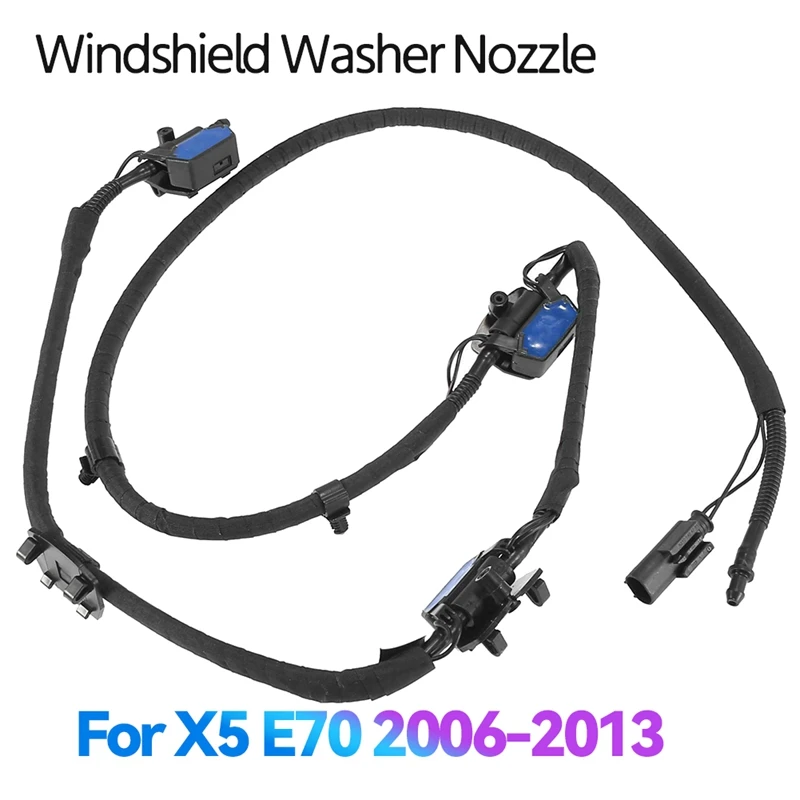 New Windscreen Nozzle Chain Windshield Washer Sprayer Jet System 61667275171 61664849598 for -BMW X5 E70 2006-2013