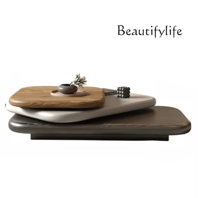 X35 Italian Minimalist Light Luxury Rotatable Coffee Table Size Apartment Living Room Home Advanced Sense Simple Modern Simplici