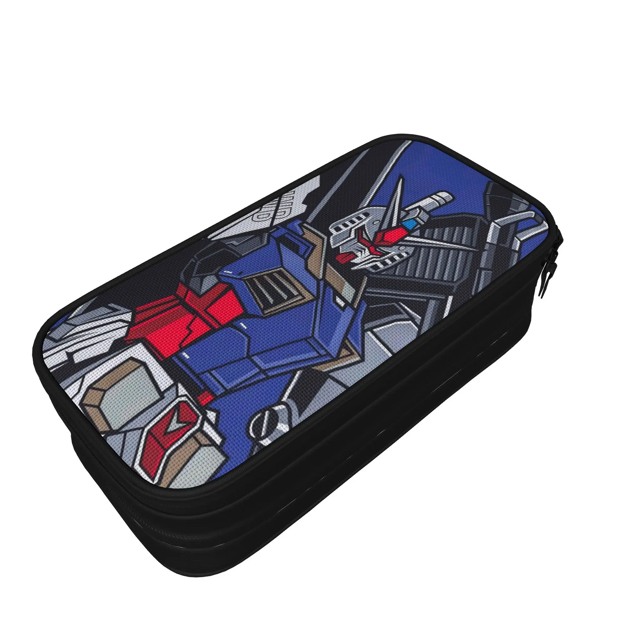 Large Pen Box mobile suit gundams School Supplies  Double Layer Pen Case Women Makeup Bag Perfect Gifts