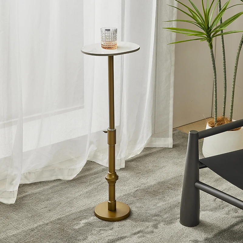 Adjustable Bar Table Pub Table Counter Bar Height Aluminum Star Base Movable for Stand Desk Bistro Table