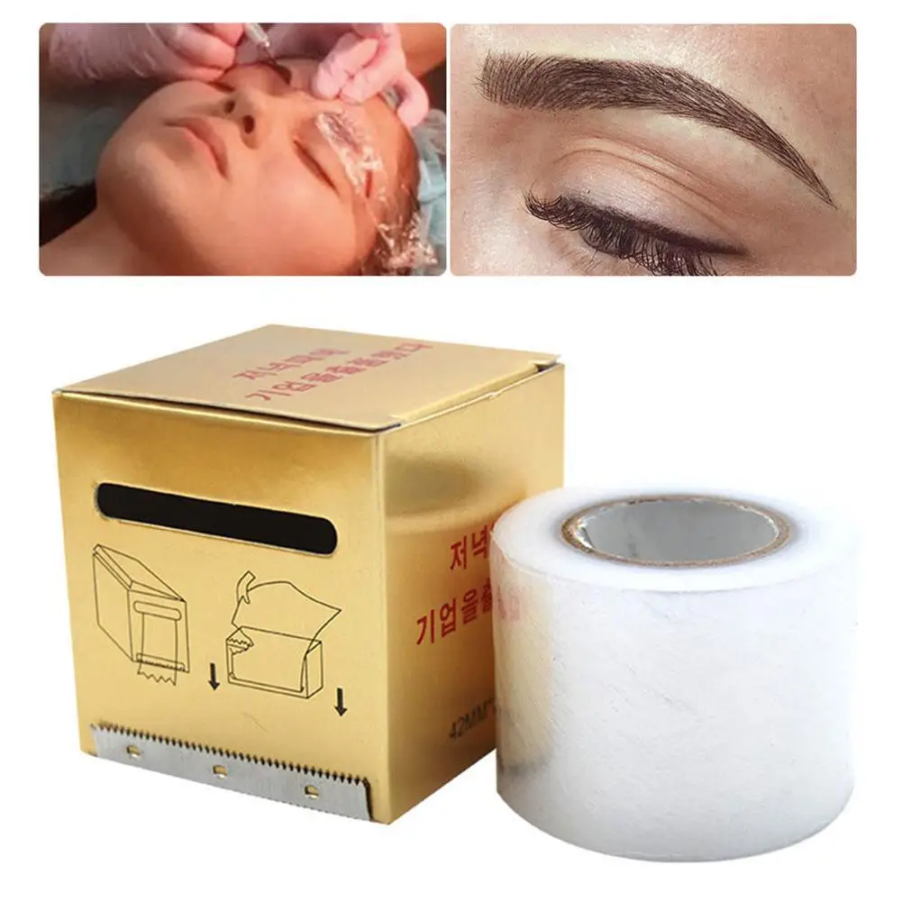 42mm*200m Eyebrow Film Plastic Tattoo Wrap Disposable Makeup For Permanent Eyebrow Tattoo Film Accessories Preservative