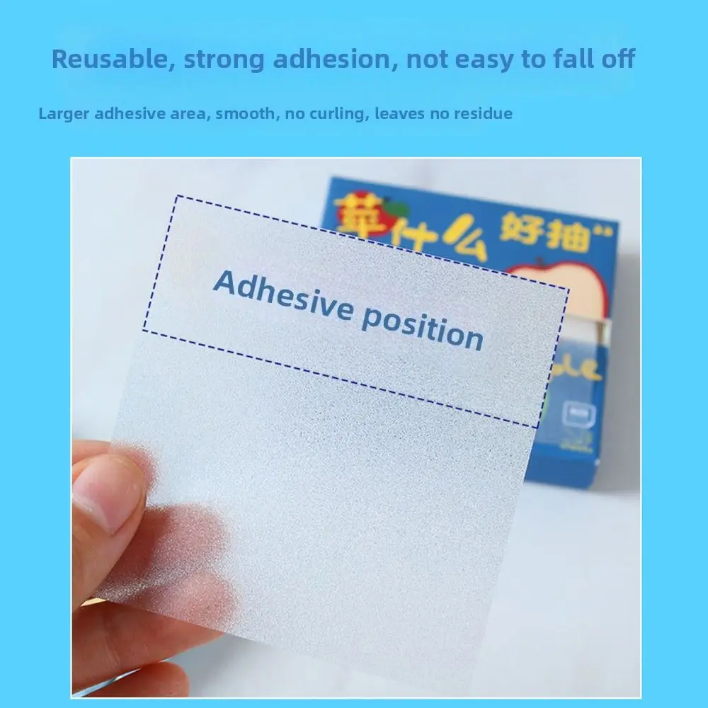 

100Sheets Multipurpose Pull-out Type Sticky Notes Self-Adhesive Pearlescent Memo Pad Paper Planner Sticker School Supplies