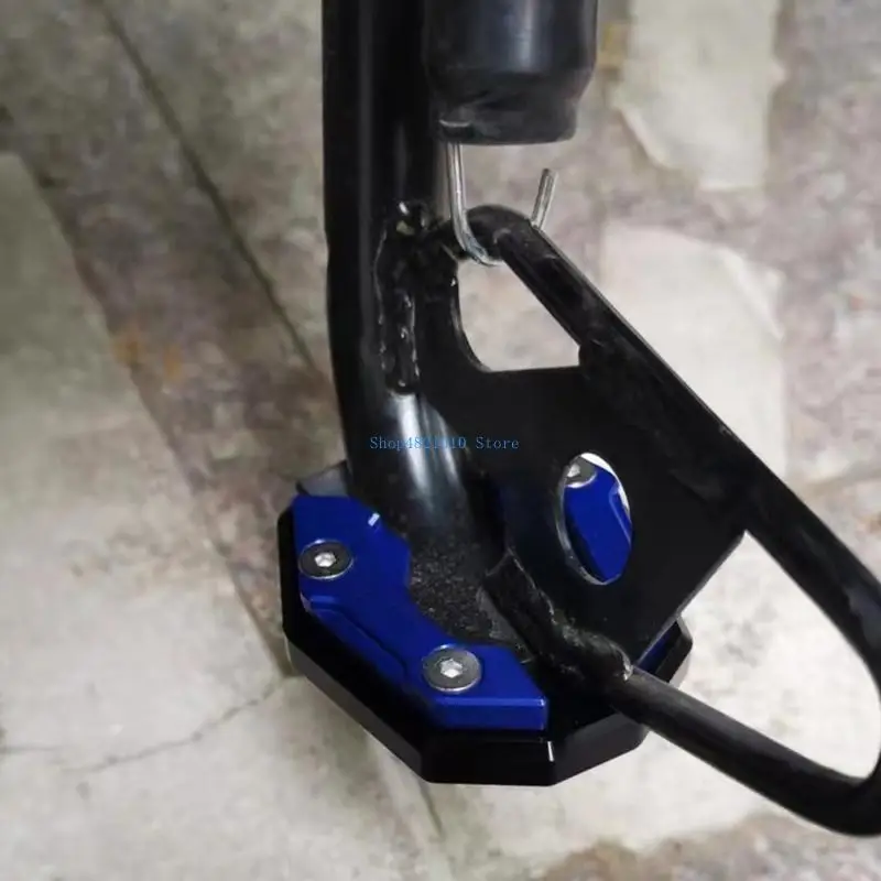 

T3LF Motorcycle Foot Stand Sidestand Extender Plate Enlarge Kickstand Pad for PCX125