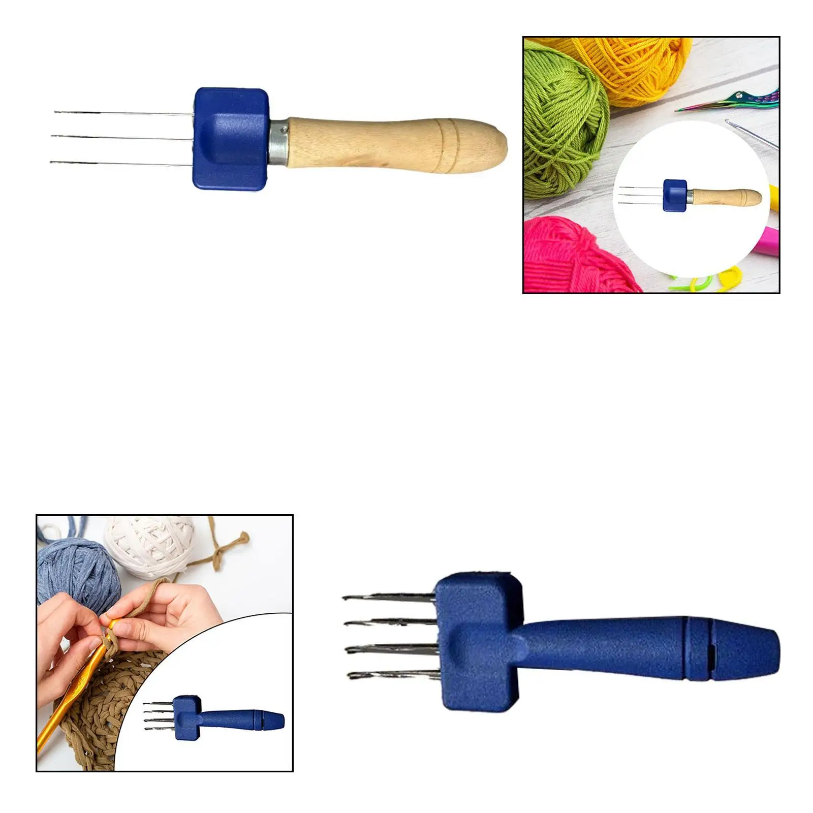 

Набор крючков для вязания с деревянным шнуром для изготовления краевого шва, рукоделия, ткачества и портативных проектов