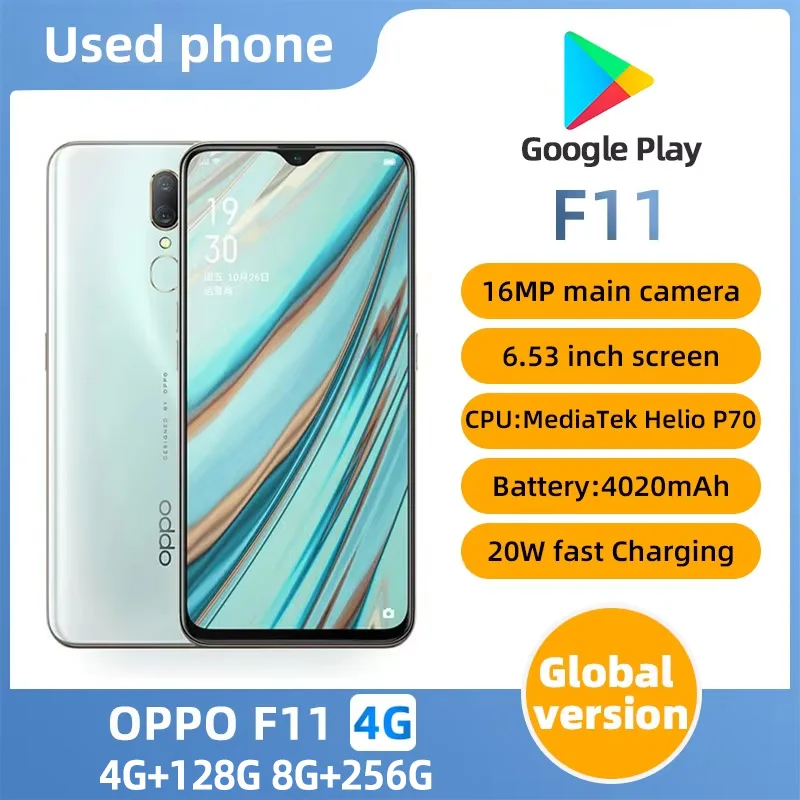 هاتف Oppo الذكي f11 ، 4g ، وحدة المعالجة المركزية ، mediatek helio p70 ، سعة البطارية, mah ، كاميرا 16 ميجابكسل ، أصلية #1