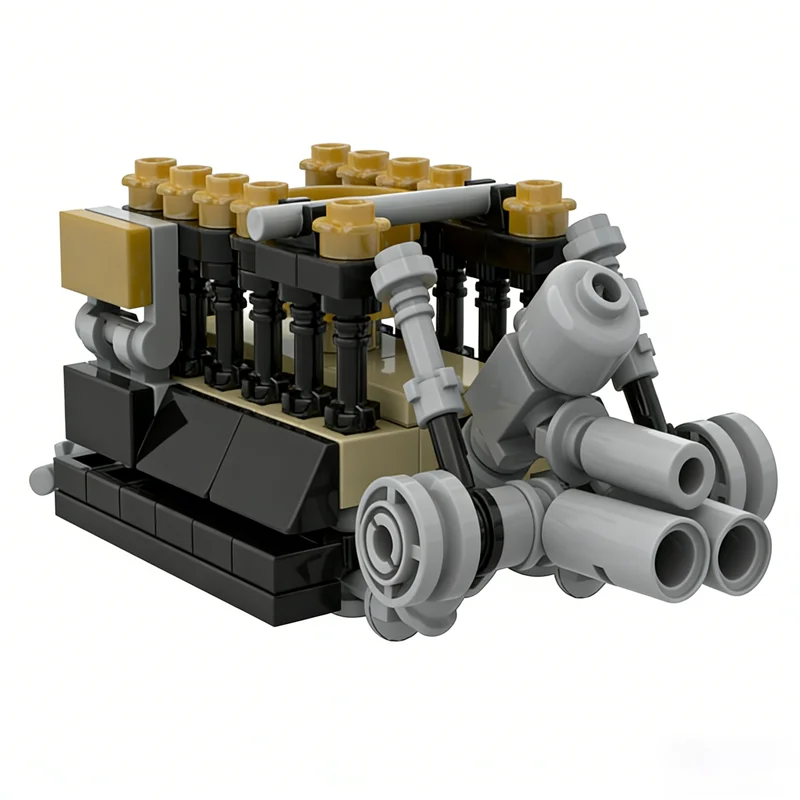 

136pcs MOC Porscheed Engine Can Am City Champions Model Building Blocks Construction Christmas Gift Toy Education Brick Kids