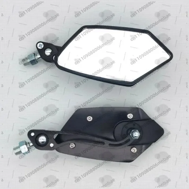 1 Pair of Electric Scooter Modified Rearview Mirror Reversing Mirror Large Field of View Multi-rotating Rearview Mirror