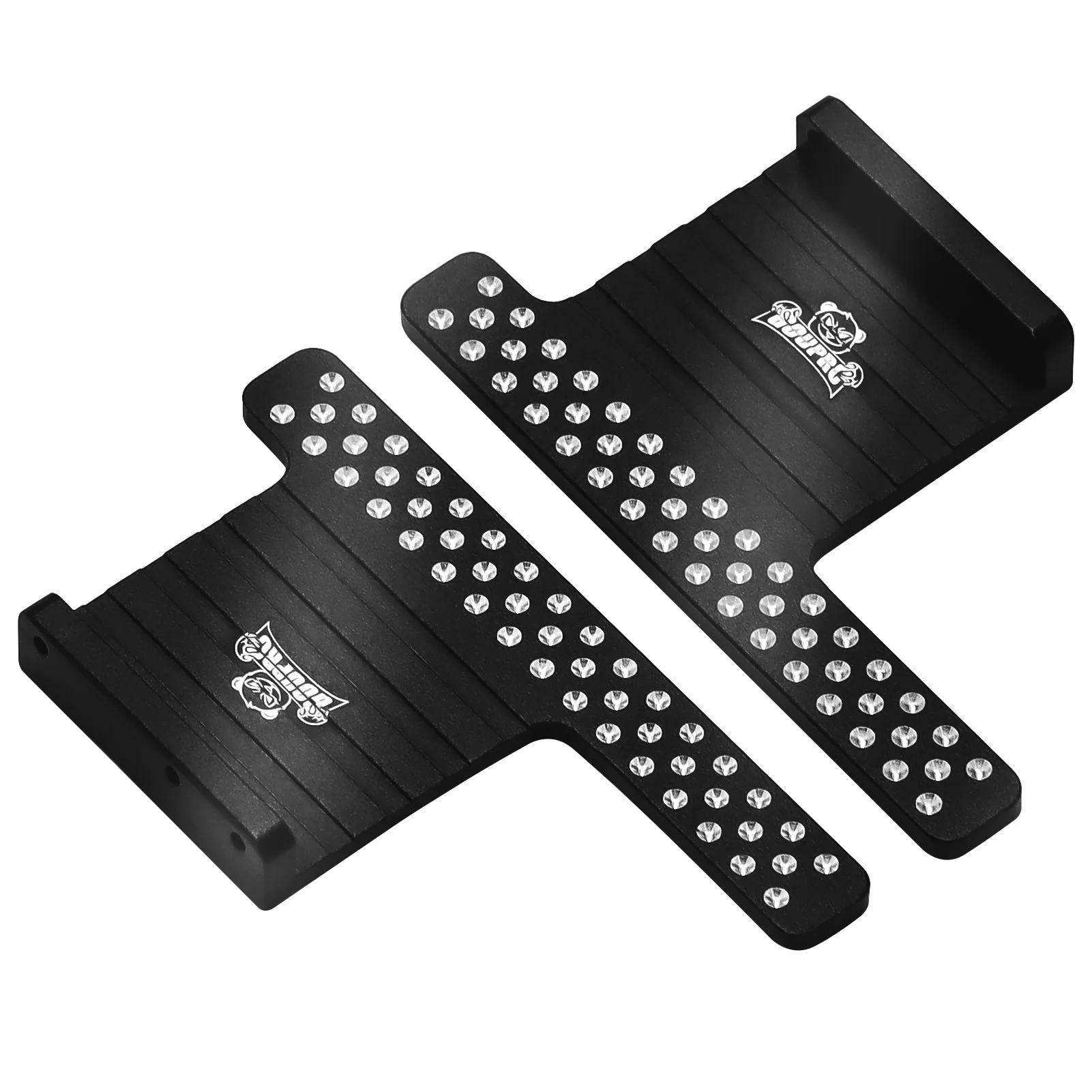 2 Stuks Aluminium RC Side Pedalen Platen Side Step Pedaal Metalen Side Step Board voor 1/24 Axiale SCX24 RC Crawler auto Upgrade Onderdelen