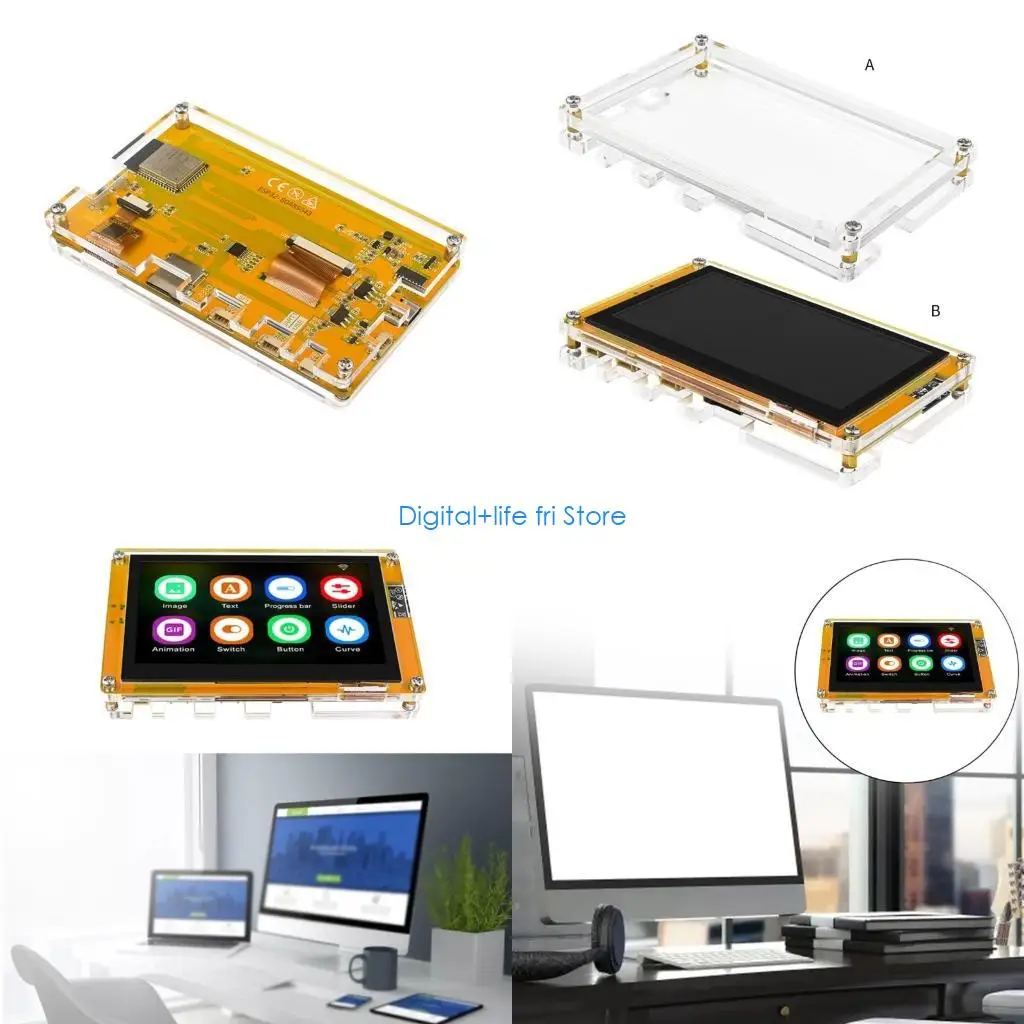 

Комплект разработчика E06D Акриловый корпус с цветным IPS-дисплеем 4,3 дюйма