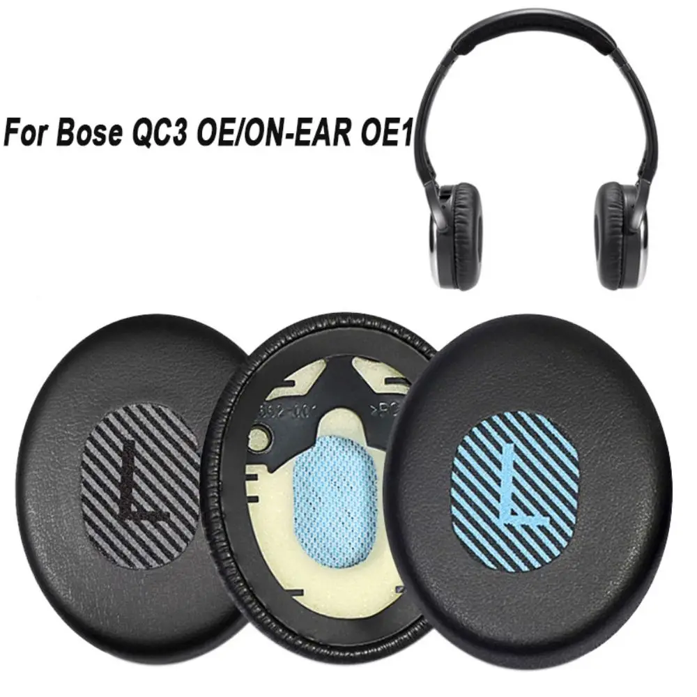 جديد بطانة للأذن وسادة استبدال ل Bose QC3 على الأذن/OE سماعة رغوة الذاكرة وسادات الأذن غطاء للأذنين البروتين الناعم